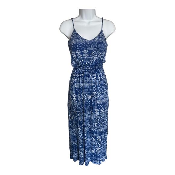 Lush Dresses & Skirts - Lush spaghetti strap maxi dress blue white small